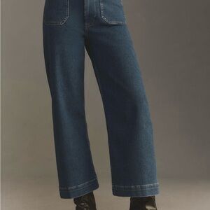 Anthropologie Colette Cotton Crop Wide-Leg Jeans - NWT